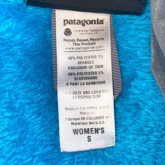 Patagonia Blue Full-Zip Fleece Jacket, Size Small - Picture 12 of 13